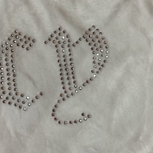 Juicy Couture White Shorts velour y2k - Picture 7 of 7